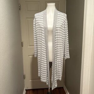 Bay Studio stripped open front cardigan